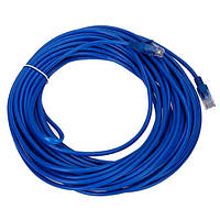 Патч-корд RJ45 сетевой кабель UTP CAT5e 8P8C LAN синий 17м