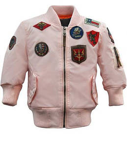 Дитячий бомбер Top Gun Kids MA-1 Aviator Bomber TGKMA-1 (Light Pink)