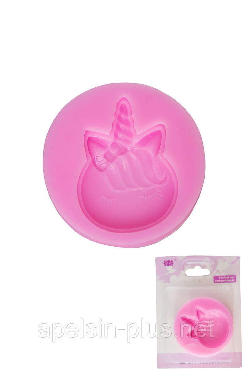 Молд силіконовий Єдиноріг для мастики та шоколаду 5,5 см на 4 см, фото 1