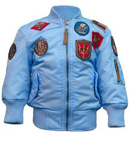 Дитячий бомбер Top Gun Kids MA-1 Aviator Bomber TGKMA-1 (Light Blue)