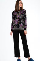 Костюм жіночий прогулянковий Penye Mood Туреччина чорний з принтом