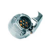 Розетка на причіп 7 контактна HYBSZ 7 PIN 12V металева