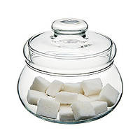 Цукорниця скляна Simax 5052, 500 мл з кришкою, баночка для цукру