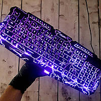 Профессиональная игровая USB клавиатура с 3-мя режимами подсветки Atlanfa M200L (Фото Вживую)