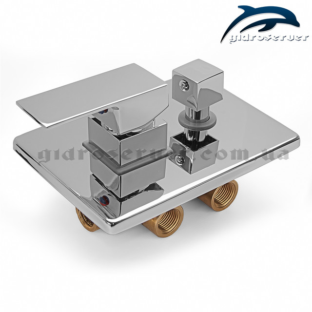 Змішувач прихованого монтажу для душової системи LQS-04 з перемикачем на 3 положення.