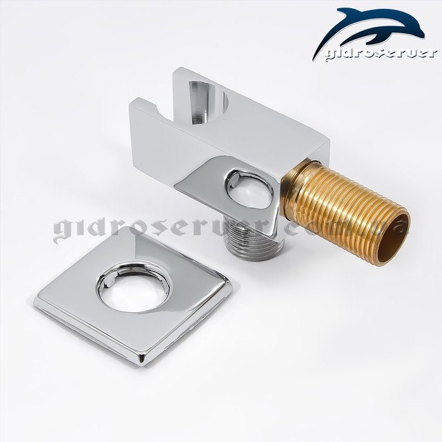 Підключення для лійки ручного душу в душовій системі прихованого монтажу LQS-04 із вбудованим тримачем лійки.