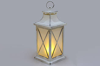 Декоративний ліхтар 32см з LED підсвічуванням з ефектом каміна на батарейках (3хААА - не входять у комплект)