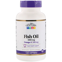 Риб'ячий жир Fish Oil 1000 мг 21st Century 120 капсул