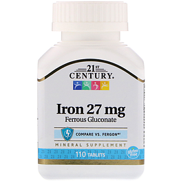 Iron 27 мг 21st Century 110 таблеток