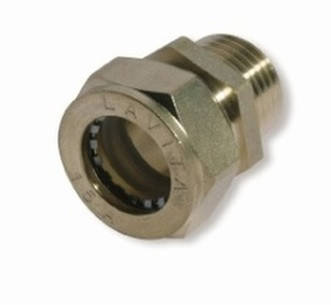 Муфта посилена нікельована DISPIPE BC50x2 (M)NHP, фото 2