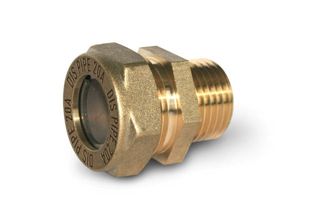 Муфта труба-зовнішня різьба латунна DISPIPE BC20*3/4"(M), фото 2