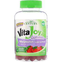 Melatonin VitaJoy Gummies 5 мг 21st Century 120 жувальних таблеток