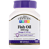 Риб'ячий жир Fish Oil 1000 мг 21st Century 60 капсул