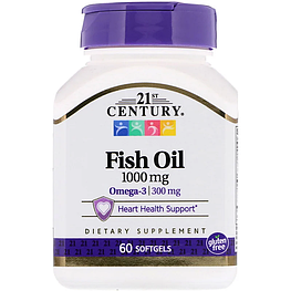 Риб'ячий жир Fish Oil 1000 мг 21st Century 60 капсул
