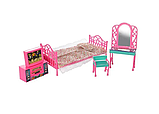 Двоповерховий ляльковий будинок для Барбі 6983 на 6 кімнат з меблями, фото 3