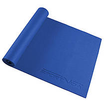 Килимок (мат) для йоги та фітнесу SportVida PVC 6 мм SV-HK0053 Blue, фото 3