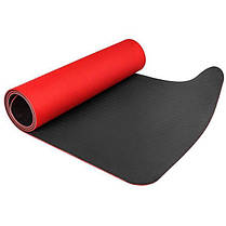 Килимок для йоги та фітнесу 183х61х0.6 см POWER SYSTEM YOGA MAT PREMIUM PS-4060 червоний, фото 2