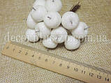 Яблучка 2*2 см — гліттер, білі, у пучку, фото 3