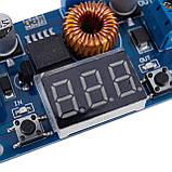 Знижувальний модуль перетворювач XL4015 (5 А) DC-DC з вольтметром, фото 2