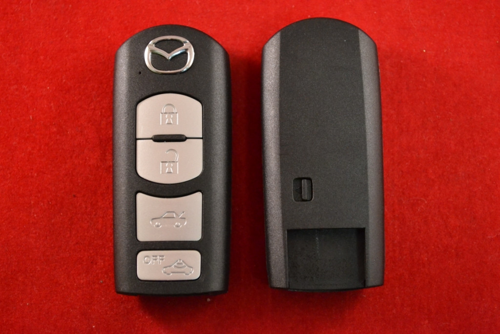 Mazda 3, 6, cx7, cx9 smart ключ корпус 4 кнопки