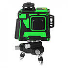 КОМПЛЕКТ 2 АКБ🔋🔋 + Штатив 1м 🔭 : Лазерний рівень HILDA 3D 12 ліній, фото 2