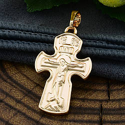 Хрестик Xuping для ланцюжка до 3 мм 71085 розмір 29x15 мм вага 2.4 г позолота 18К