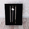Підставка під ланцюжки, браслети 740157 чорний оксамит розмір 20х25 см, фото 3