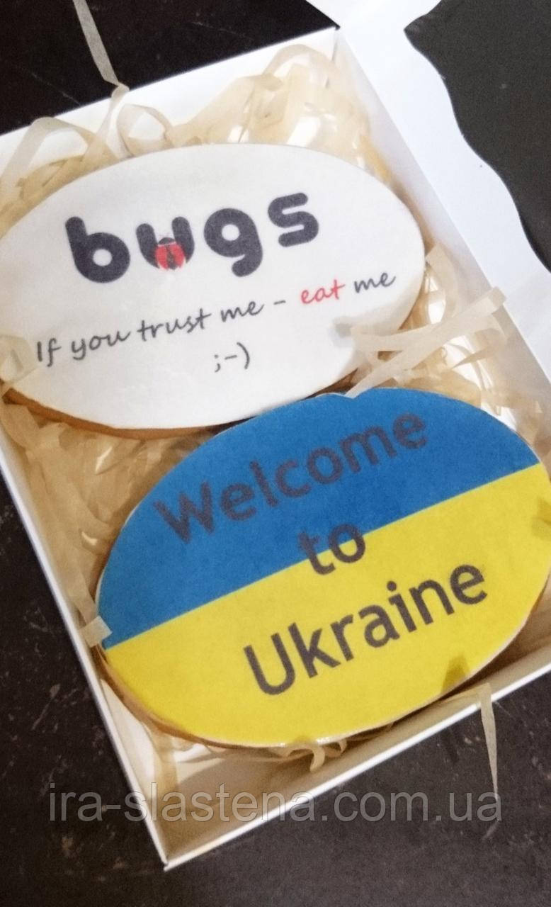 Набір медових імбирних пряників із ЛОГОТИПОМ, фото 1