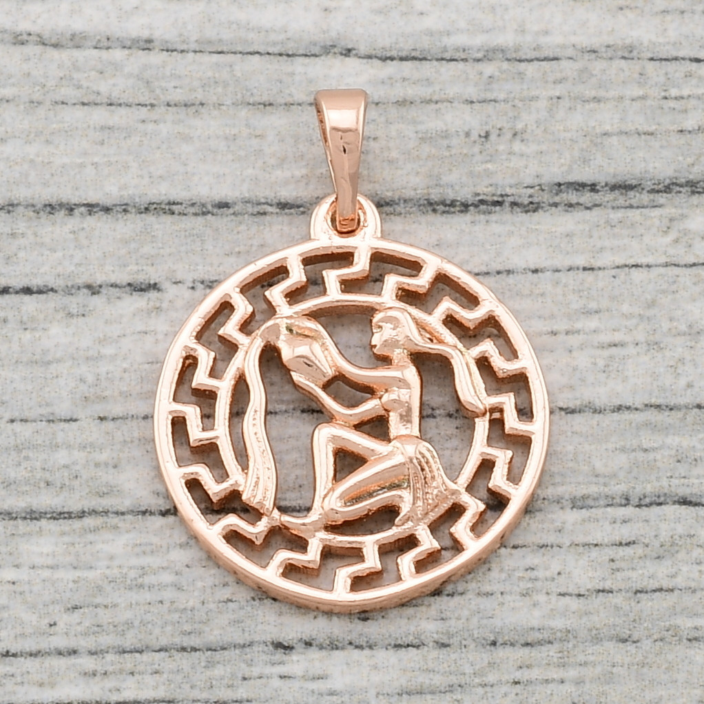 Знак зодіаку Водолій 80749 розмір 28х20 мм позолота РО, фото 1