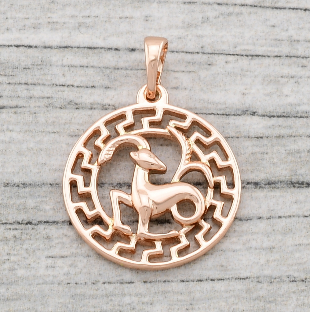 Знак зодіаку Козеріг 80749 розмір 28х20 мм позолота РО, фото 1