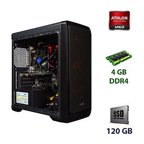VINGA SMART Tower / AMD Athlon 200GE (2 (4) ядра по 3.2 GHz) / 4 GB DDR4 / 120 GB SSD / 400 W, фото 1