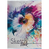 Sketch-book ф.А5 30 л, цел.картон, УФ-лак, офс 100г / м2, на пружине