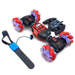 Машинка трюкова на радіокеруванні управлінні жестами рукою Червона Всюдихід для дітей SL 2071