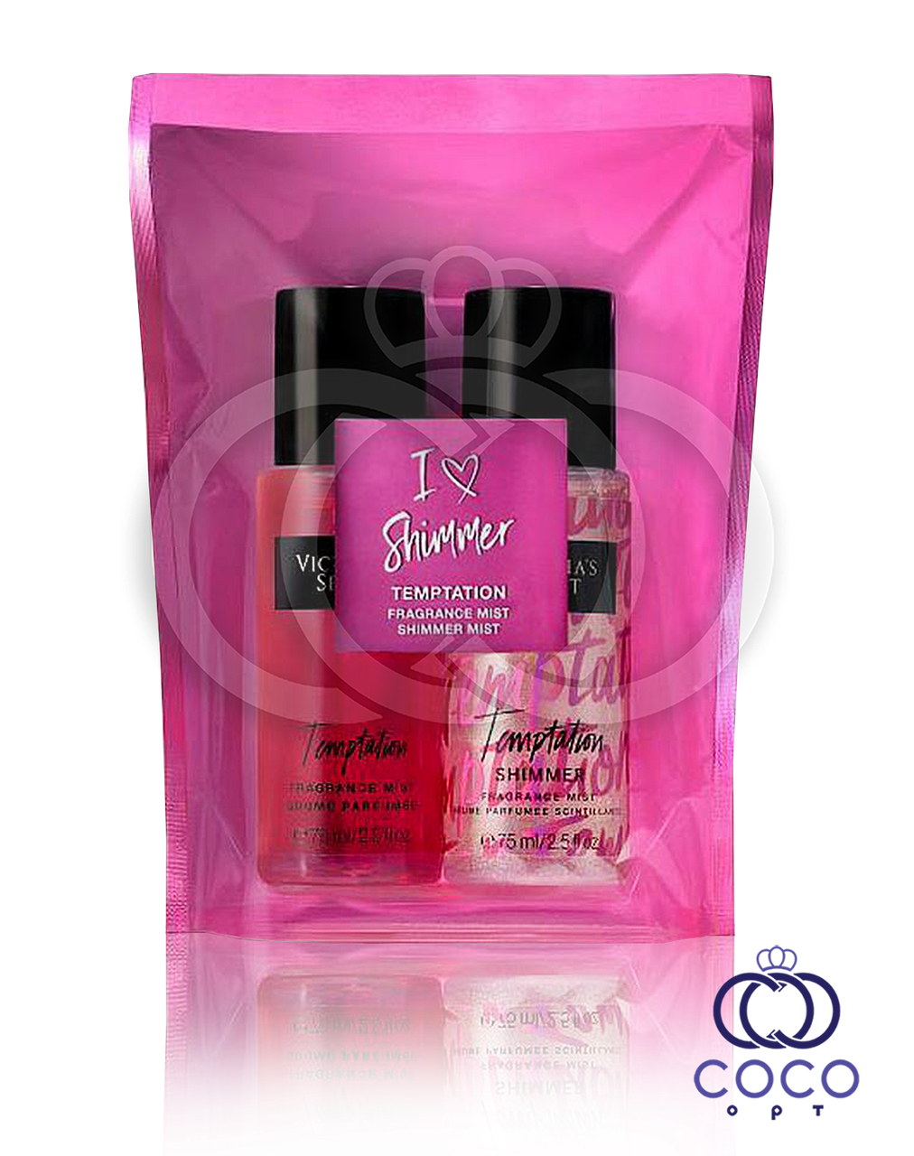 Подарунковий набір Victoria's Secret I Love Shimmer Temptation ( Міст і Спрей-Шімер)