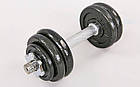 Гантелі розбірні (2шт) сталеві 30кг YORK TA-8214-30 (2 грифа l-30sм, сталеві млинці (2,5+2,5+1,25+0,5)*4), фото 6