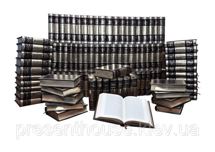Бібліотека зарубіжної літератури (Robbat Mogano) (у 100 томах) у шкіряній палітурці, фото 1