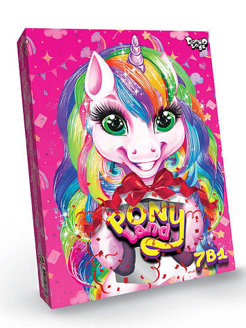 Набір для творчості Pony Land 7в1 PL-01-01 Danko toys, фото 1