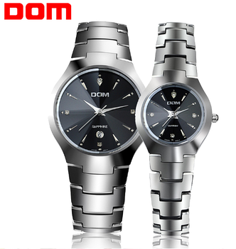Наручний годинник DOM, чоловічий + чоловічий у подарунковій коробці (KG-52)