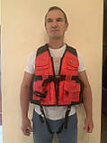 Страхувальний Рятувальний Жилет J19 Golden Catch, L, з карманами. До 90 кг, фото 5