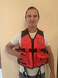 Страхувальний Рятувальний Жилет J19 Golden Catch, L, з карманами. До 90 кг, фото 3