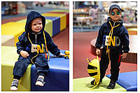 Детский теплый спортивный костюм для мальчиков и девочек, размеры на рост 98 - 122