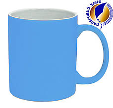 Кружка під лазерний трансфер, яскраво-блакитна