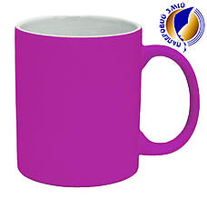 Кружка під лазерний трансфер, яскраво-рожева