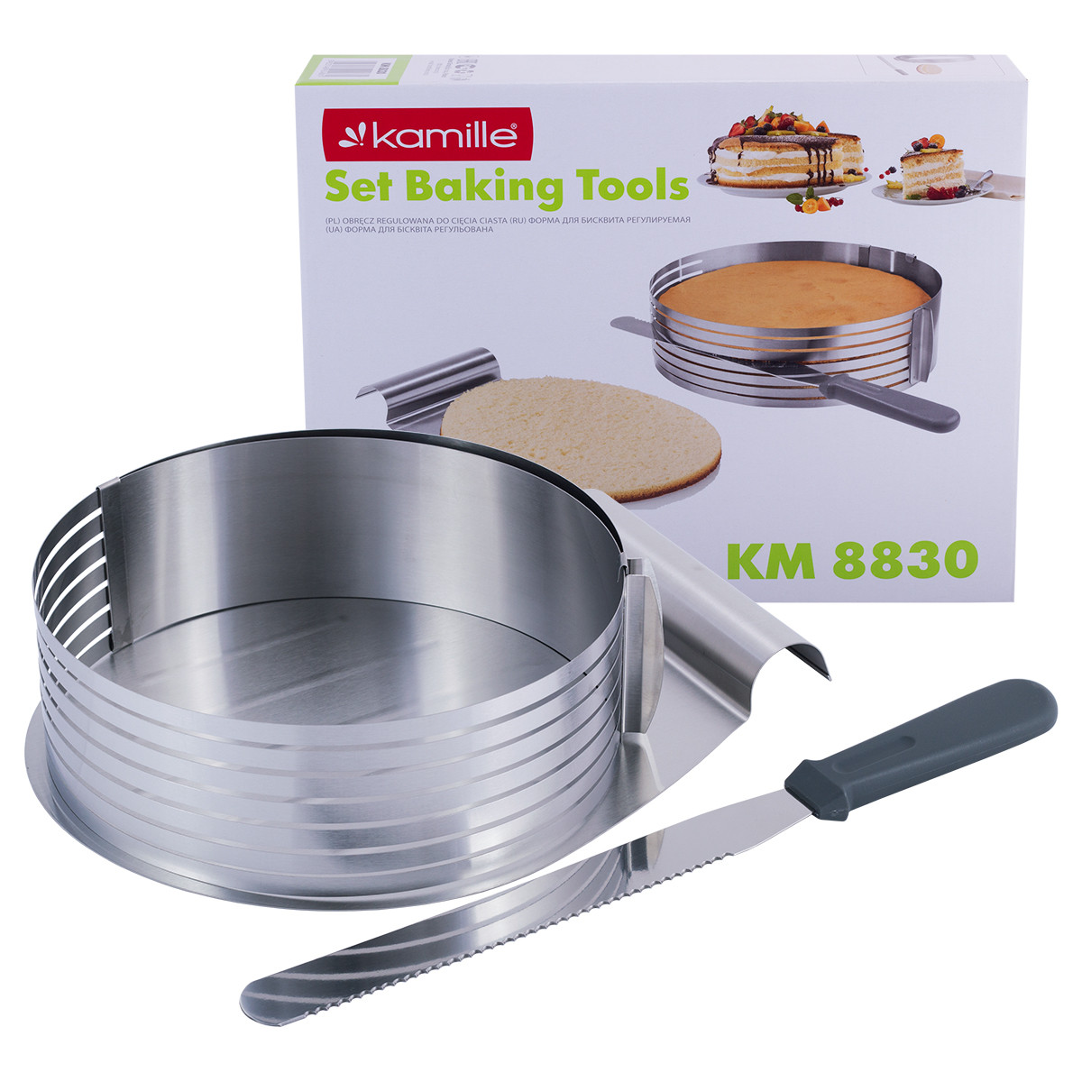 Форма для бісквіта регульована з ножем і тацею KM-8830, фото 1
