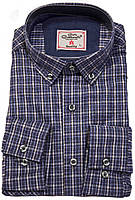 Сорочка чоловіча "Carlo Cottarelli". Синя карта. Довгий рукав