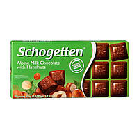 Шоколад молочний Шогетен з Лісовим горіхом Schogetten Alpine milk halzelnuts 100 г х 15 шт. в пакованні