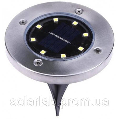 LED светильник в землю на солнечной батарее VARGO 8LED (VS-701328)