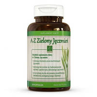 A-Z Zielony Jeczmien - экстракт зеленого ячменя для здоровья печени и жёлчного, 60 кап.
