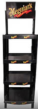 Пластиковий стенд під автохімію - Meguiar's Display Rack 206x38x52 см. чорний (ST022)