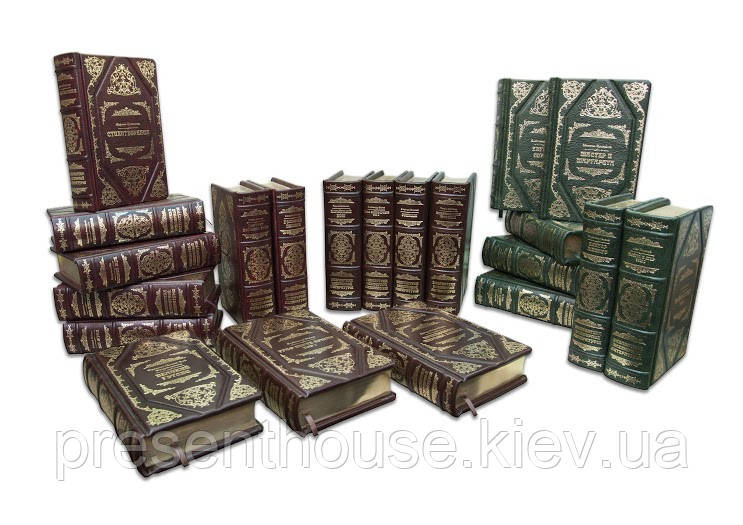 Бібліотека світової літератури (Marma Rossa) (у 100 томах) у шкіряній палітурці, фото 1